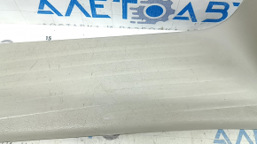 Front left door sill trim for Chrysler Pacifica 17-24, gray, needs cleaning, worn, broken fastener