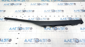 Upper right front panel trim for Audi Q3 83A 19-25, black, melted, cracked