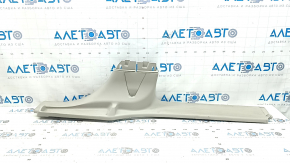 Front right door sill plate for Chrysler Pacifica 17-24, gray, scratches, plastic turned white