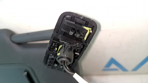 Right sun visor for Audi Q3 83A 19-25, black, without hook, for backlighting, broken mount