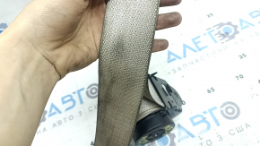 Seat belt, 2nd row, left, Chrysler Pacifica 17-24, gray, for cleaning