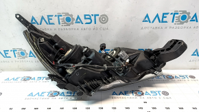 Headlight front left Subaru Outback 15-17 bare pre-rest halogen dark, broken fastener, broken housing
