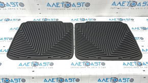 Set of floor mats for Toyota Prius 50 16-22 rubber, black, WEATHER TECH, driver's side, worn