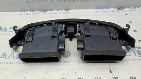 Nissan Murano z52 19-24 black and chrome dashboard air vent, central, scratches, chrome deformation
