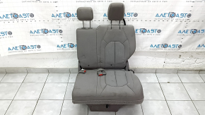 Rear seats, 3rd row, left, Chrysler Pacifica 17-20, manual, 60/40, cloth, brown, dry clean, dented