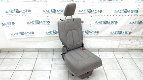 Rear seats, row 3, right, Chrysler Pacifica 17-20, manual, 60/40, black leather