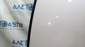 Complete rear left door for an Audi Q7 16-25 aluminum, keyless, door closer, tinted, under the curtain, Quattro trim, white LC9A, dented
