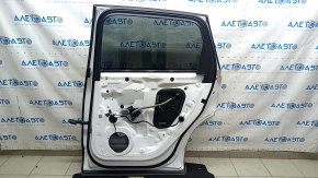 Complete rear right door for an Audi Q7 16-25 aluminum, keyless, door closer, tinted, under the curtain, Quattro trim, white LC9A, scratches, scratches on the trim
