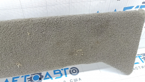 Chrysler Pacifica 2nd row rear floor trim, type 2, brown, broken edge, needs cleaning
