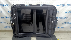 Audi Q3 83A 19-25 black panoramic window assembly, adhesive on glass