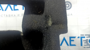 Chrysler Pacifica 2nd row seat floor covering, black, type 2, needs cleaning, torn, worn