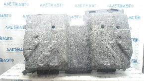 Chrysler Pacifica 2nd row seat floor covering, black, type 2, needs cleaning, torn, worn