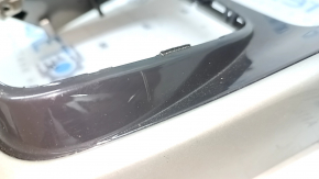 Ford C-max MK2 13-17 center lower dashboard trim, gray, gloss black, 2 parts, scratches