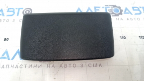 Audi Q7 16-25 black leather center console trim, rear upper, scratched