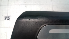 Rear left outer door sill trim for Audi Q7 16-25, black with chrome, scratches, nicks