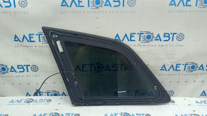 Rear right window, blind glass, Audi Q7 16-25 tinted, with chrome molding, scratch on the glass