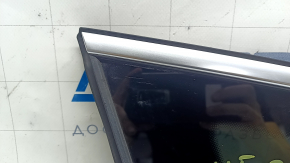 Rear left window, blind glass, Audi Q7, 16-25 tinted, with chrome molding