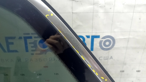 Rear left window, blind glass, Audi Q7, 16-25 tinted, with chrome molding