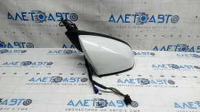 Right side mirror assembly for Audi Q7 16-19, 15+4 pins, heated, auto-dimming, auto-folding, turn signal, camera, BSM, white, scratches