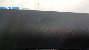 Black door trim panel, front left, Ford Mustang mk6 17-23, black leather insert, black leather armrest, scratches, nicks