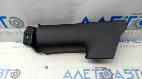 Tesla Model 3 18 left center rear pillar trim - black, scuffed