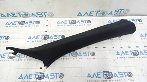 Right front pillar trim for Audi Q7 16-25, black, with tears in the guide
