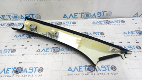 Right front pillar trim for Audi Q7 16-25, black, with tears in the guide