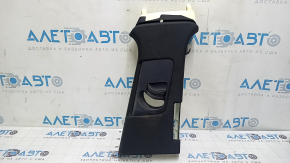 Right center pillar trim, belt, Audi Q7 16-23, black, scratches, dry cleanable