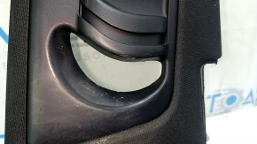 Right center pillar trim, belt, Audi Q7 16-23, black, scratches, dry cleanable