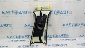 Left center pillar trim, belt, Audi Q7 16-23, black, worn, dry cleanable