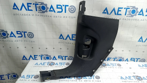 Left lower front pillar trim for Audi Q7 16-25, black, scratches