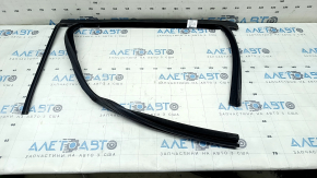Upper rear left door molding for Ford Escape MK3 18-19 matte with glass seal