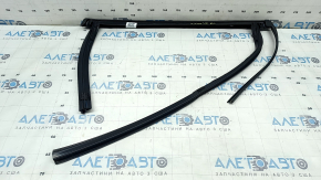 Upper rear left door molding for Ford Escape MK3 18-19 matte with glass seal