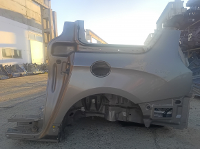 The quarter wing of the rear left Chrysler Pacifica 17-24 was sawed off, black, the threshold was dented