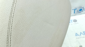 Left side panel of the 2nd row of seats for Mercedes W213 E 17-23, beige leather, dented, needs cleaning