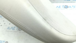 Left side panel of the 2nd row of seats for Mercedes W213 E 17-23, beige leather, dented, needs cleaning