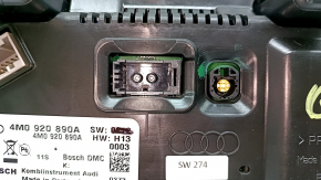 Audi Q7 16-19 digital instrument cluster, 107k, with projection, scratches on the glass
