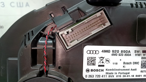 Audi Q7 16-19 digital instrument cluster, 107k, with projection, scratches on the glass