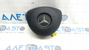 Airbag in the steering wheel, driver's side, Mercedes W213 E 300/400/43/63 17-18, black, worn