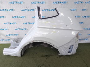Quarter wing rear left VW Tiguan 18-24 long on the body, white, painted, non-factory hole