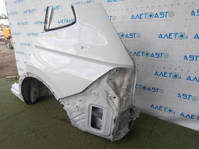 Quarter wing rear left VW Tiguan 18-24 long on the body, white, painted, non-factory hole