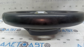 The steering wheel is bare Audi Q7 16-19 leather black, without buttons and paddles, bumpers