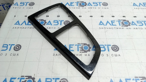 Audi Q7 16-19 center console trim in dark wood (gray-brown oak), scratches, dents