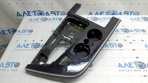 Audi Q7 16-19 center console trim, gloss black, polished, dents, scratches