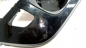 Audi Q7 16-19 center console trim, gloss black, polished, dents, scratches