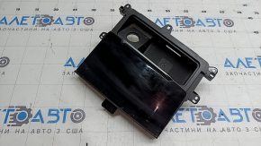 Audi Q7 16-19 center console pocket, glossy black, scratches