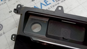 Audi Q7 16-19 center console pocket, glossy black, scratches