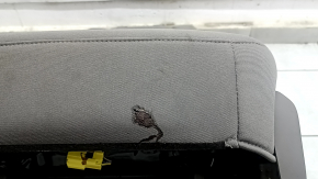 Chrysler Pacifica 17-20 driver's seat with airbag, black leather, brown stitching, electric, heated, memory, scratches on the linings