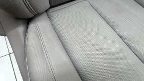 Chrysler Pacifica 17-20 driver's seat with airbag, black leather, brown stitching, electric, heated, memory, scratches on the linings