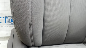 Chrysler Pacifica 17-20 driver's seat with airbag, black leather, brown stitching, electric, heated, memory, scratches on the linings